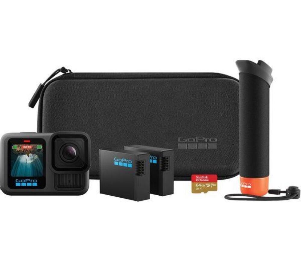 GoPro HERO13 Black 5.3K Action Camera Bundle NEW OPEN BOX w Case & Accessories